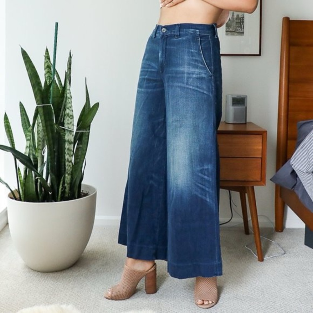 Baldwin Dark Wash Wide Leg Womens Jean Size 27